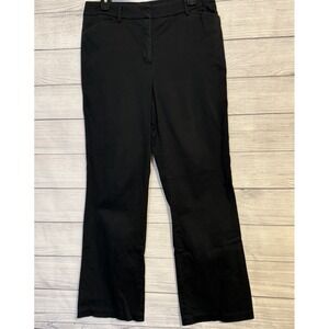 New York & Company Women's Black Pants Size 10 Stretch Cotton Blend Straight Leg